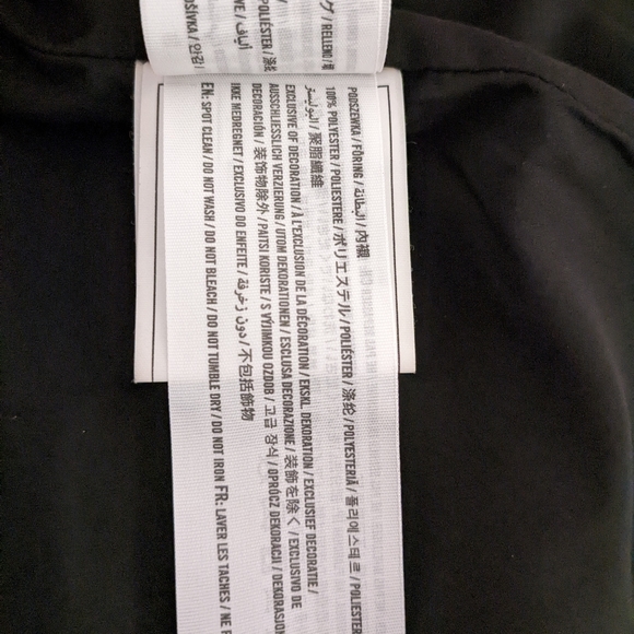 Abercrombie & Fitch Vegan Leather Moto Jacket Black - Picture 8 of 8